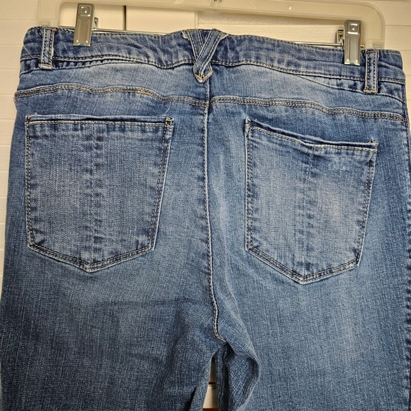 Democracy Women's "Flex"-ellent Ankle Jeans with Leopard Pinstripe Size 8 - Picture 11 of 12